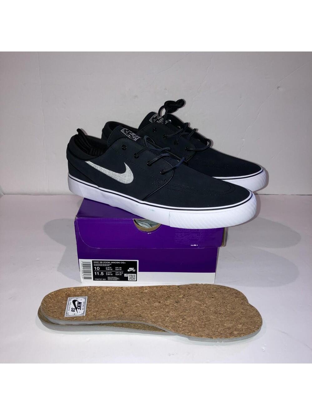 Nike SB Zoom Janoski OG+ 'Black White' FD6757-001 Shoes Men's Size 10 NEW Sealed